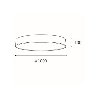 LED2 - LED Stmievateľné stropné svietidlo MONO LED/153W/230V 3000K/4000K biela