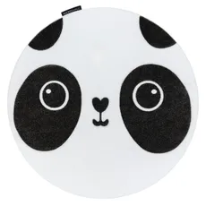 Dywany Łuszczów , Detský kusový koberec Petit Panda white kruh, 120x120 (priemer) kruh, biela, detská izba