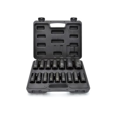 GEKO Sada 16 nástrčných rázových hlavíc 1/2" 10-32mm