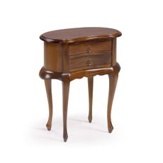 Estila Rustikálny masívny nočný stolík M-VINTAGE v hnedej farbe s dvomi zásuvkami 61cm