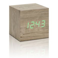 Digitálny budík Wooden Cube Click – Gingko
