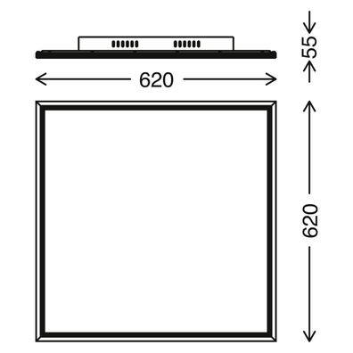 Telefunken 3010-06TF - LED Stmievateľný panel LED/36W/230V + DO