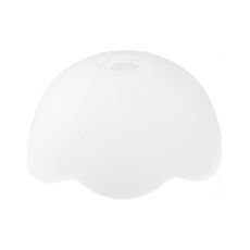 Náhradné sklo k lustru E27 pr. 18,4 cm biela