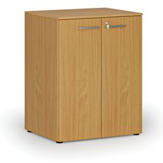 Kancelárska skriňa s dverami PRIMO WOOD, 2 police, 1027 x 800 x 640 mm, buk
