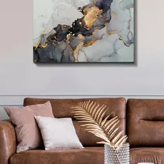 Hanah Home Obraz Zlaté oblaky 70x50 cm