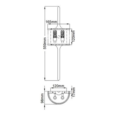Kichler - LED Kúpeľňové nástenné svietidlo MONA 2xG9/3,5W/230V IP44 mosadz