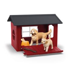 Schleich 42722  Psia búda so zlatým retrieverom