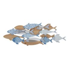Kovová nástenná dekorácia 91x33,5 cm Fish – Mauro Ferretti