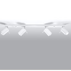 Sollux SL.0331 - Bodové svietidlo RING 4L 4xGU10/10W/230V biela