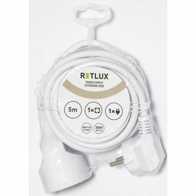 Retlux RPC 43 Predlžovací kábel, 1 zásuvka, 5 m