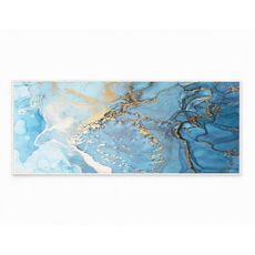 Modrý prateľný koberec 80x150 cm Blue Waves – Oyo Concept