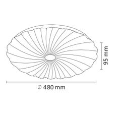 LED Stmievateľné stropné svietidlo FLOWER LED/36W/230V + DO