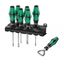 Wera 105622 Skrutkovače Kraftform Plus Lasertip série 300 typ 335/350/355/6 (sada 6 ks + stojan) + darčekový otvárač na fľaše Wera