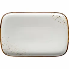 Mäser Obdélníkový tác Pintar White hnedé bodky 30x 20 x 2 cm, L
