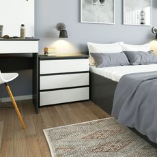 Komoda CL3 3SZ CLP - grafit/biela