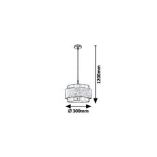 Rabalux 5383 - Luster na lanku BASIL 1xE27/40W/230V