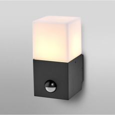 Ledvance - Vonkajšie nástenné svietidlo so senzorom FIGO SQUARE 1xE27/20W/230V