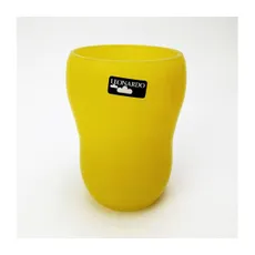 Sklenená váza 14 cm žltá