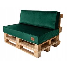 Golden Garden Paletové sedenie GG43 podsedák a vankúš 120cm x 80cm x 15cm smaragdová