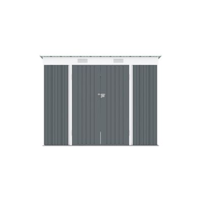 Riwall PRO RMSP 6x8 Anthracite záhradný domček kovový 2,4 x 1,8 ms pultovou strechou antracit