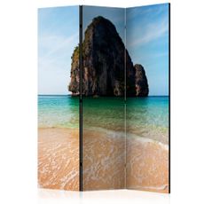 Paraván Rock formation by shoreline, Andaman Sea, Thailand Dekorhome 135x172 cm (3-dielny)