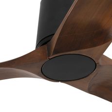 FARO 33839WT - Stropný ventilátor HEYWOOD TUB L borovica/čierny pr.132 cm WT + D