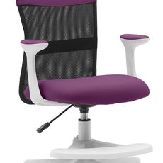 Detská stolička Neoseat MONKEY WHITE s podnožou — látka, biela / fialová
