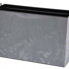 DekorStyle Truhlík s vkladem Bloom šedý beton