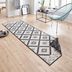 NORTHRUGS - Hanse Home koberce Kusový koberec Twin Supreme 103429 Malibu black creme – na von aj na doma - 120x170 cm