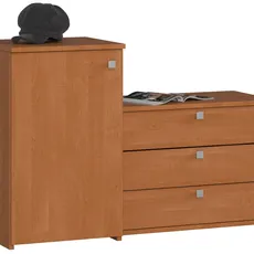 Ak furniture Skriňa na topánky s komodou S16 jelša