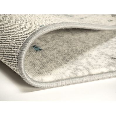 Alfa Carpets , Kusový koberec Betón blue, 80x150, modrá, viacfarebná, chodba / predsieň