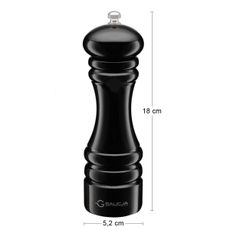 NABBI Pedro mlynček na soľ a korenie 18 cm čierna
