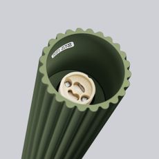 Sollux SL.1609 - Bodové svietidlo KARBON 1xGU10/10W/230V 40 cm zelená