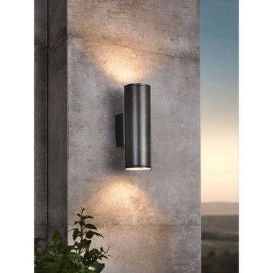 Eglo 94103 - LED vonkajšie osvetlenie RIGA 2xGU10/3W/230V
