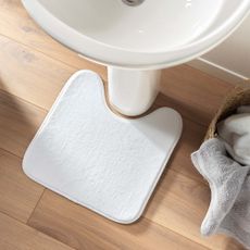 Biela WC kúpeľňová predložka 45x45 cm Vitamine – douceur d'intérieur