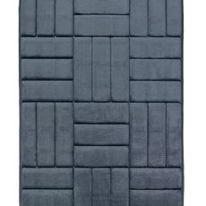 BO-MA koberce Protišmyková kúpeľňová predložka 3D 667 dark grey - 50x80 cm