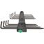Wera 024460 Nástrčné kľúče TORX® 967/9 TX XL 1, dlhé (sada 9 ks)