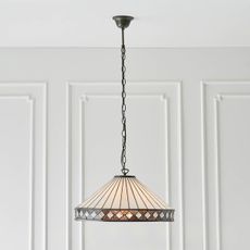 Endon 64147 - Luster na reťazi FARGO 1xE27/60W/230V pr. 50 cm