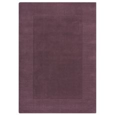 Flair Rugs koberce Kusový ručne tkaný koberec Tuscany Textured Wool Border Purple - 120x170 cm