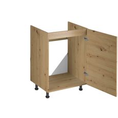 Kuchynská skrinka LANGEN D60Z-P/L Dub artisan/béžová