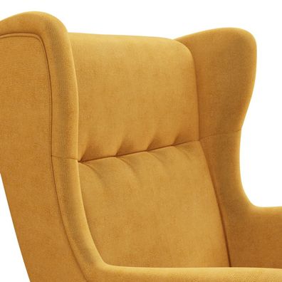 Kreslo ušiak VELO - model 2 Žltá