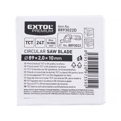 Kotúč pilový s SK plátky, ∅89x1,0x10mm, 24T
