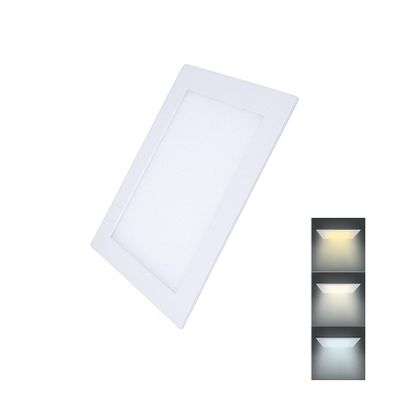 Solight LED mini panel CCT, podhľad, 12W, 900lm, 3000K, 4000K, 6000K, štvorcový