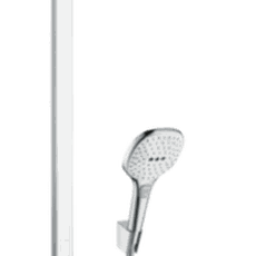 Sprchový systém Hansgrohe Raindance Select E na stěnu s termostatickou batériou biela/chróm 27283400