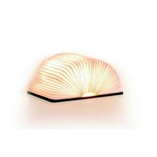 LED stolová lampa v prírodnej farbe s textilným tienidlom (výška 2,5 cm) Booklight – Gingko