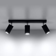 Stropná Lampa Oregon 3 BLACK A-093