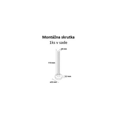 Montážna skrutka k jednostrannému madlu SRPRZE Nerez