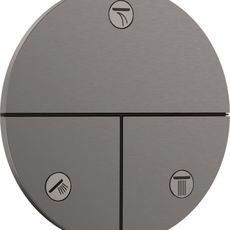 Ventil Hansgrohe ShowerSelect Comfort S bez podomietkového telesa kartáčovaný čierny chróm 15558340