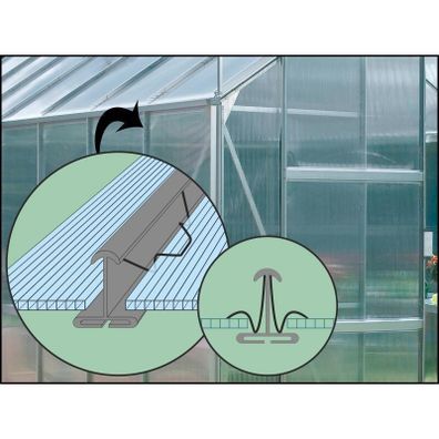 Náhradné zasklenie pre skleník VITAVIA IDA 3300 PC 6 mm LG3080