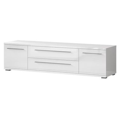 TV stolík Piano TV180-2K2FV/PN-70/KA/70 lakované crystal white